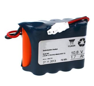 Batteripakke 1017-902, (10,8V -  1,7Ah - Rx2 - Plugg12)