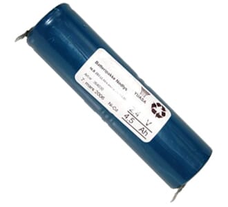 Batteripakke 2445-203, (2,4V 4,5Ah-S- FLS +-4,8)